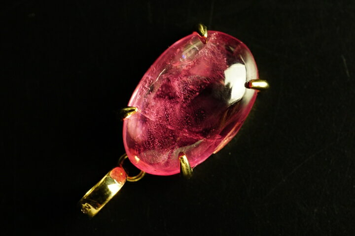 コロラド州産　インカローズペンダントトップ　ファイナルグレード++　18金加工　超レア品