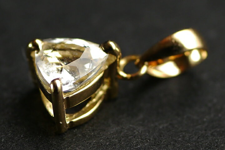 0.33ctフェナカイトK18ペンダントトップ　ファイナルグレード++ ブラジル産 鑑別書付き!