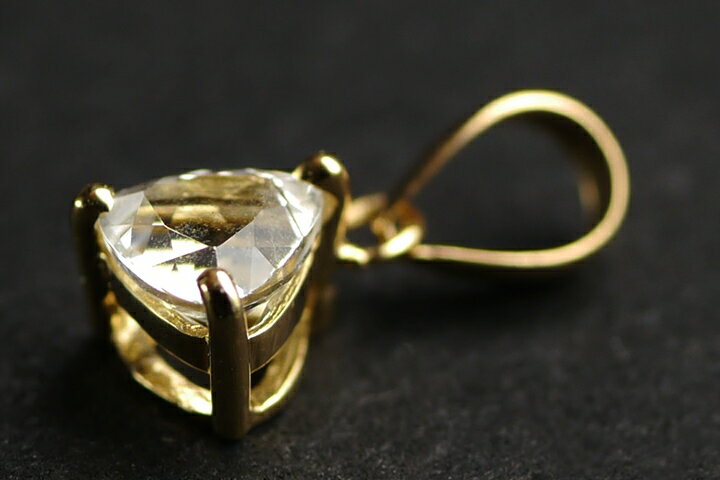 0.27ctフェナカイトK18ペンダントトップ　ファイナルグレード++ ブラジル産 鑑別書付き!