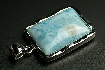 高品質ラリマーペンダントトップ