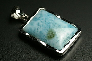 高品質ラリマーペンダントトップ