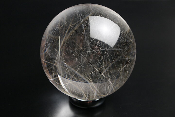 ルチル水晶丸玉 高品質