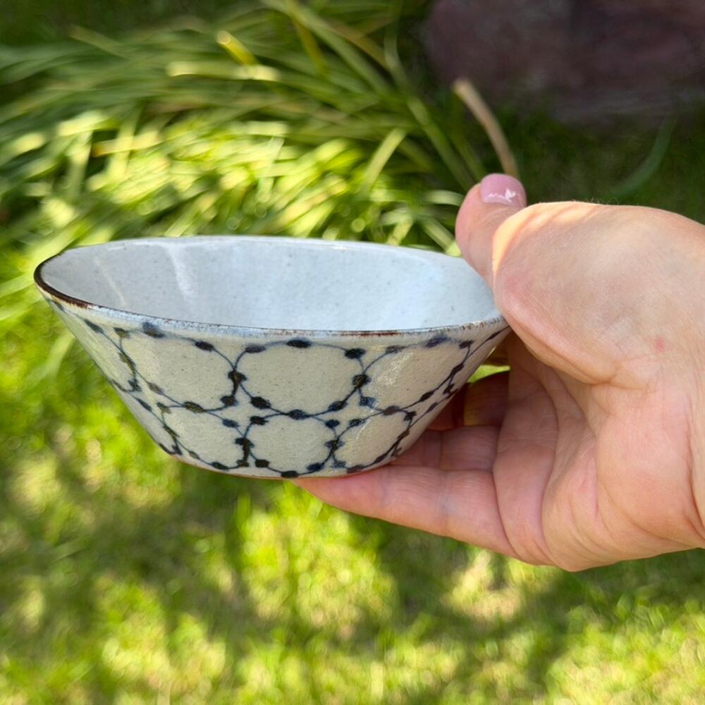染付切立深鉢丸文陶器陶彩窯砥部焼