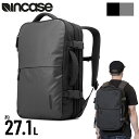 1000円OFFクーポン★INCASE限定特典も★INCASE EOトラベルバッグ 機内持込 インケース 出張 大容量 リュック 正規取扱店＜27.1L 3室＞ 1泊2日出張 旅行 ＜APPLE公認＞ ビジネスリュック スーツケース開閉 メンズ レディース ブランド オシャレ apple mac シンプル グレー