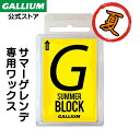 【ガリウム公式】SUMMER BLOCK(100g)スキー スノーボード WAX サマーゲレンデ プラスノー ブラシ 専用ワックス GALLIUM