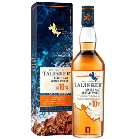TALISKER タリスカー 10年 シングルモルト　ウイスキー　45.8％　700ml　正規輸入品 アイランド　スカイ島