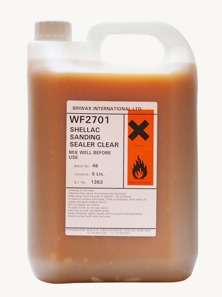 【アウトレット】[ブライワックス] シェラック サンディングシーラー 5L【シェラックニス セラックニス..