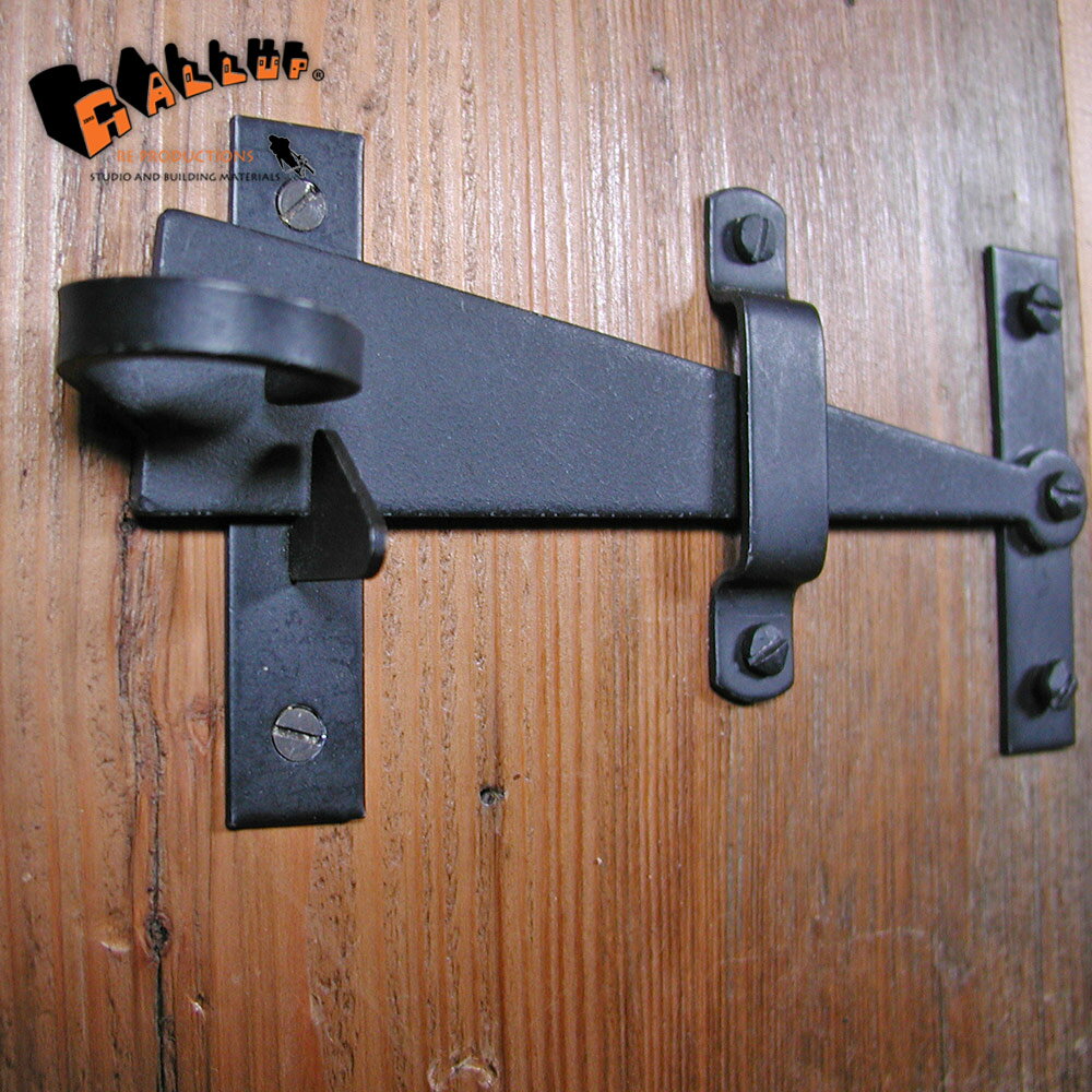 乐天商城 - 【在庫限り】530-59 #843F キャビネット ラッチ【 Cabinet Latch 打掛錠 扉 ドア 扉 建具 ウィリアムスバーグ 金物 パーツ アイアン 鉄 黒皮風 アメリカ製 diy カントリー アーリーアメリカン 店舗 】