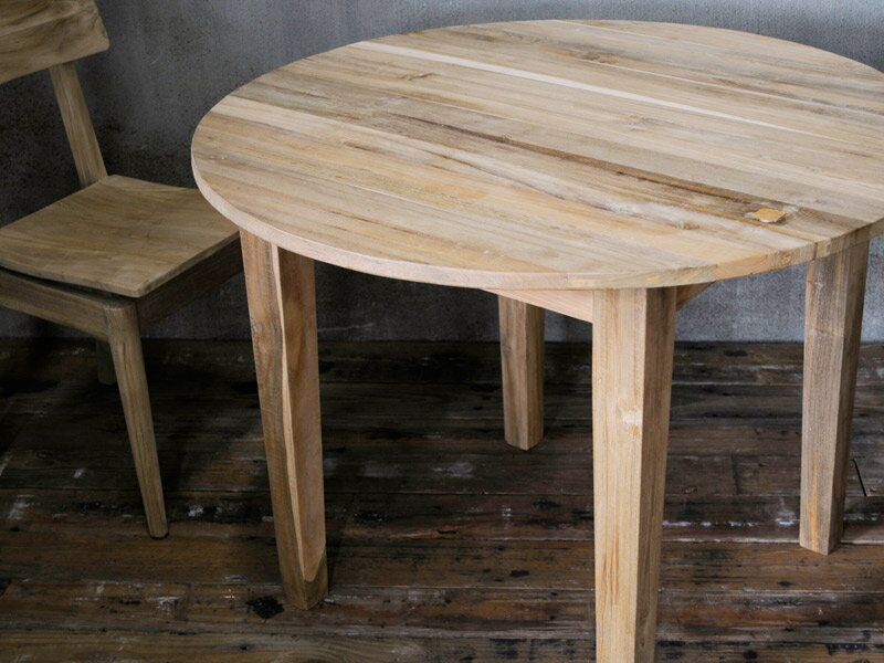 リクレイムド チーク ラウンドテーブル (Φ1...の紹介画像3