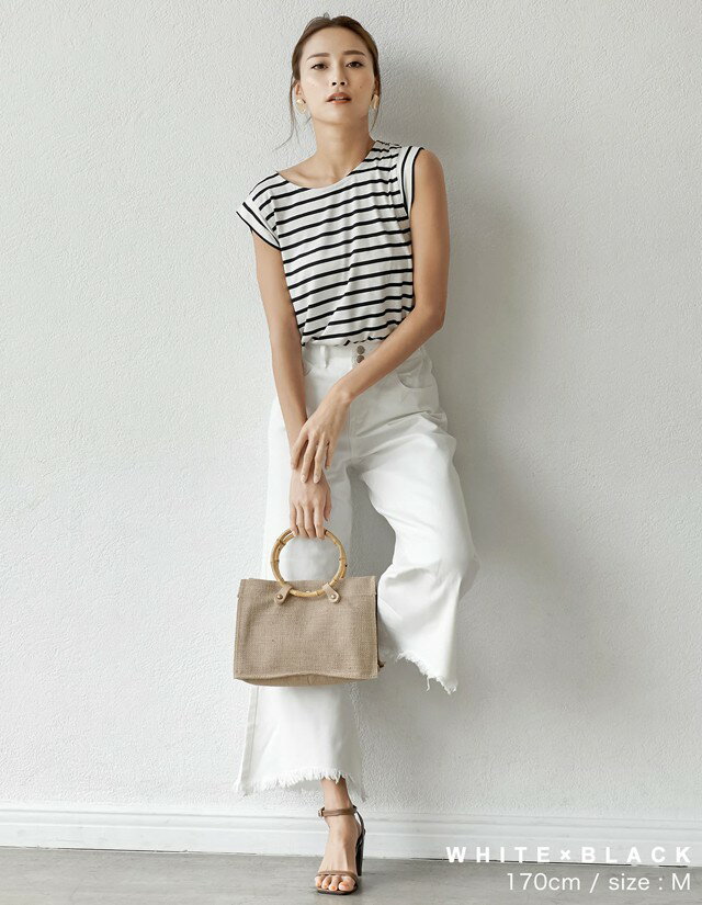 なめらかな落ち感が魅力の極ストレッチカットソーM/Lサイズ 極ストレッチとろみノースリーブトップス レディース/カットソー タンクトップ オフィスコーデ　通勤[返品交換不可][あす楽対応]