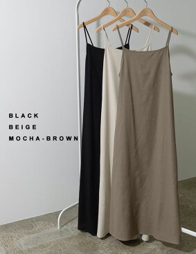 SC/M/MT/Lサイズ リネンブレンドバックリボンキャミワンピースレディース / ワンピース ワンピース 夏 春夏 5月 6月 ワンピース キャミワンピース キャミソールワンピース バックシャン リネン リネンワンピース 低身長