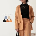 【SPRING FAIR】M/Lサイズ 2WAYカラーツイルスリーブアウトジャケット レディース 春 夏 / ジャケット アウター ノーカラージャケット 2WA...