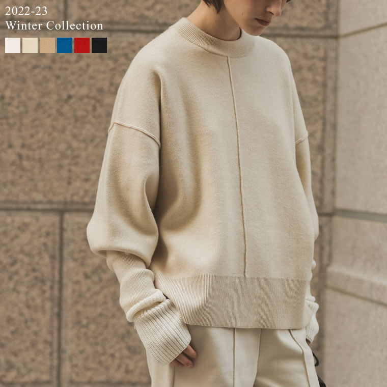 【SPRING FAIR】M/Lサイズ [WINTER COLLECTION]アウトリンキングボトルネックミラノリブニットトップス レディース 秋 冬 / トップス ニットトップス ミラノリブニット ニット プルオーバー ボトルネック