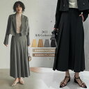 SC-Lサイズ [2023S/S COLLECTION][低身長/高身長サイズ有]フレアプリーツスカート レディース 春 夏 / スカート セットアップ オケージョン 結婚式 学校行事 二次会 オフィスカジュアル ママスーツ