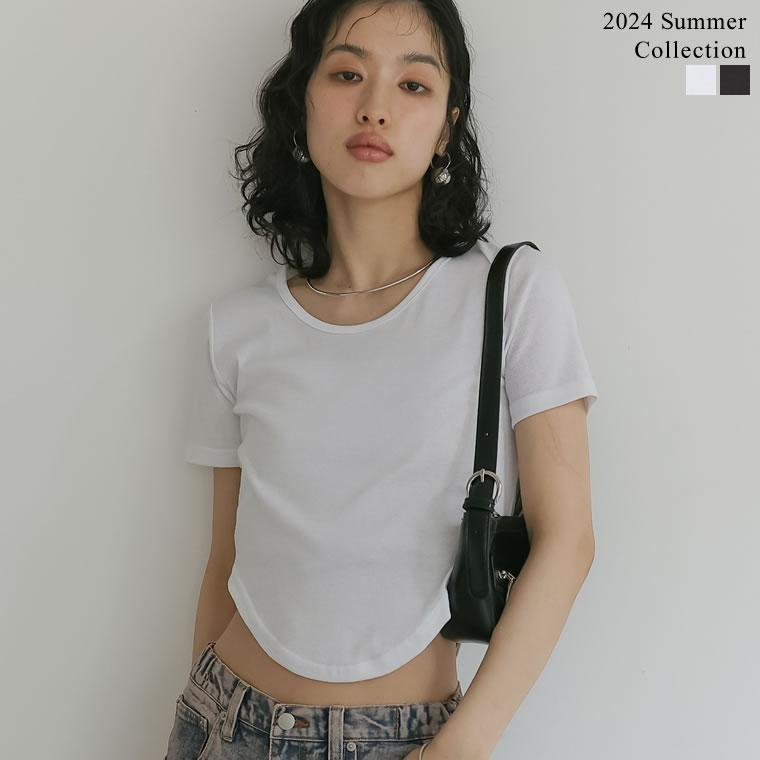 [神山まりあさん着用][2024 SUMMER COLLECTION]ハイレグデザインコンパクトTシャツ