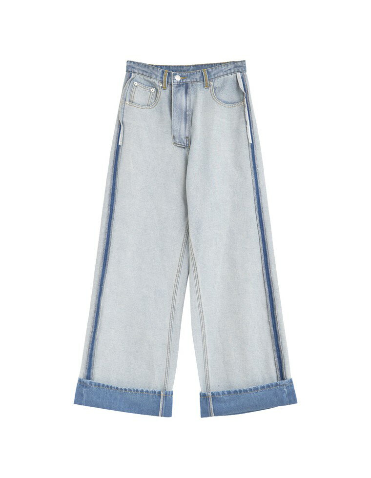 ワイドストレートリバースデニム