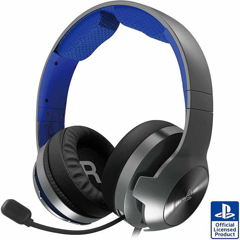 【新品】PS5 HORI ゲーミングヘッドセット プロ for PlayStation5/PlayStation4/PC (ブルー)【宅配便】