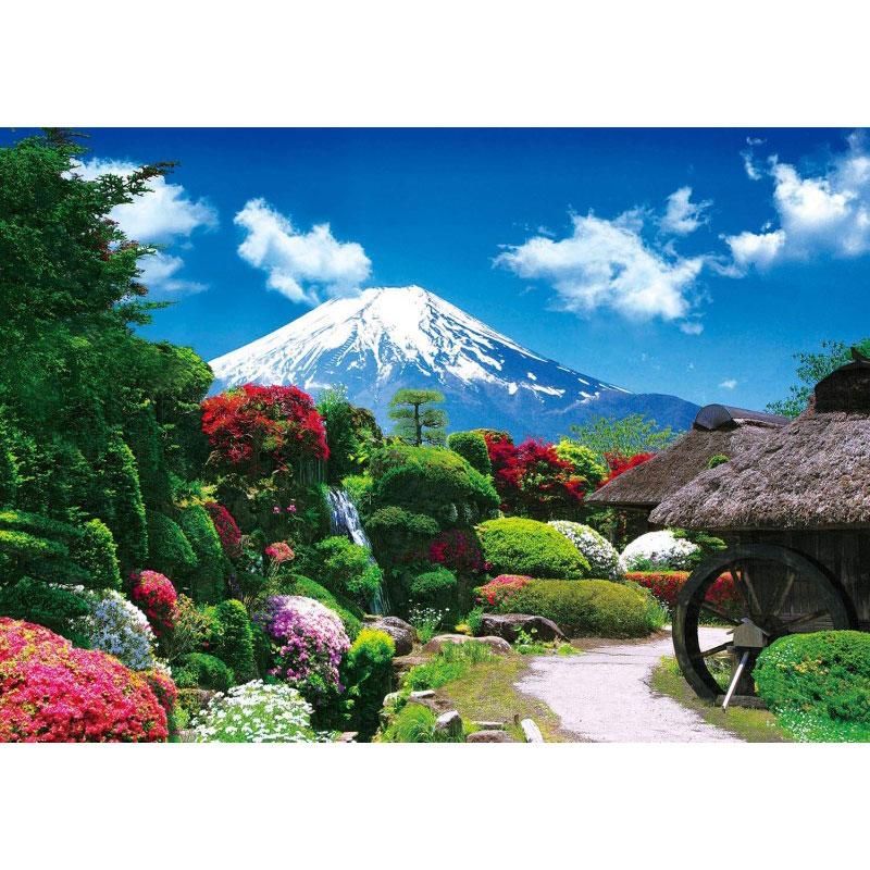 ジグソーパズル花咲く忍野と富士山1...