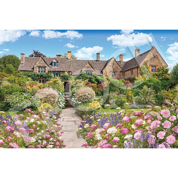 【新品】ジグソーパズル 世界の風景 コッツウォルズの花庭園-イギリス 1000ピース(50x75cm)【宅配便】