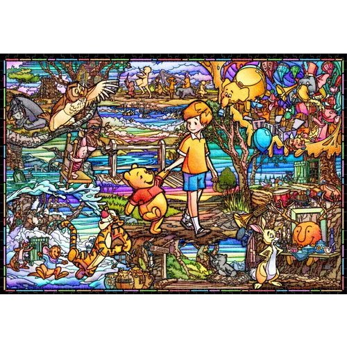 Rakuten - 【新品】ジグソーパズル ディズニー くまのプーさん ストーリー【ステンドアート】500ピース(25x36cm)【宅配便】