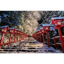 【新品】ジグソーパズル 冬織りなす絶景 貴船神社-京都 1000ピース(50x75cm)【宅配便】