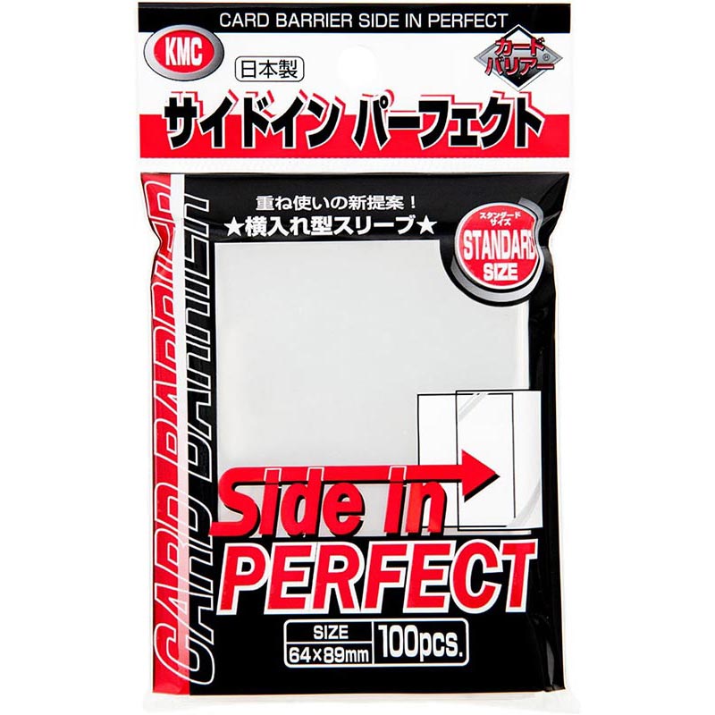 【新品】KMC カードバリアー サイドイン パーフェクト 64×89mm 〔100枚入〕【メール便】