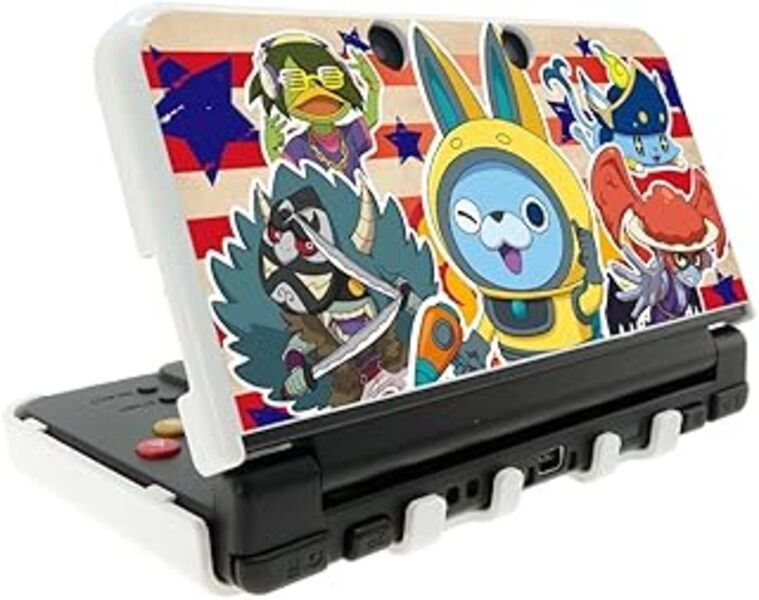 【新品】N3DS C)New3DS用 妖怪ウォッチ カスタムハードカバー3 USA Ver.【OUTLET/返品交換不可】【メール便】