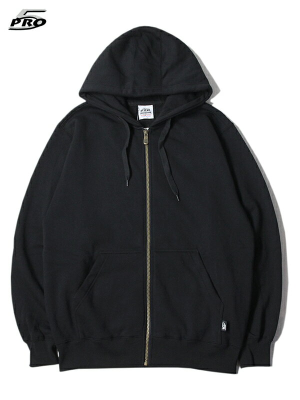 yUSC|[gzPRO5 14oz HEAVY WEIGHT ZIP UP HOODIE black vt@Cu 14IX wr[EFCg Wbv t[fB[ p[J[ ubN