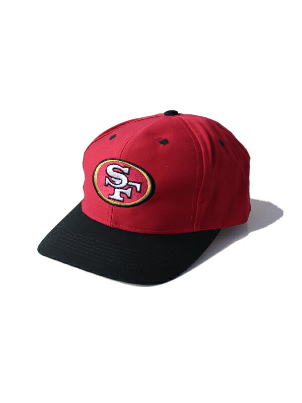 キッズサイズ【デッドストック/ビンテージ】49ers スナップバック キャップ 帽子 KIDS NHL SF SNAPBACK CAP black/red