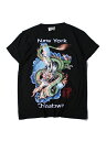 yUStizNew York CHINATOWN DRAGON Tee black NY `Ci^E  hS TVc  ubN