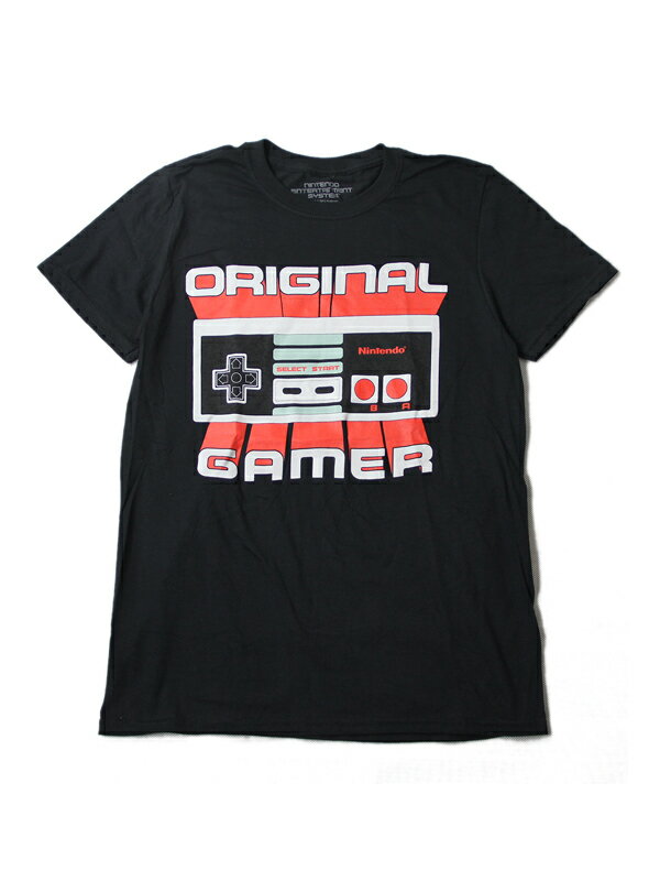 【インポート】NINTENDO NES ORIGINAL GAMER S/S Tee-SHIRTS black ニンテンドー 任天堂 ファミコン オリジナル ゲーム コントローラー 半袖 Tシャツ ブラック