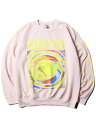 yC|[gzNIRVANA CREWNECK SWEAT pink / tie-dye rainbow jo[i N[lbN XEFbg sN ^C_C C{[