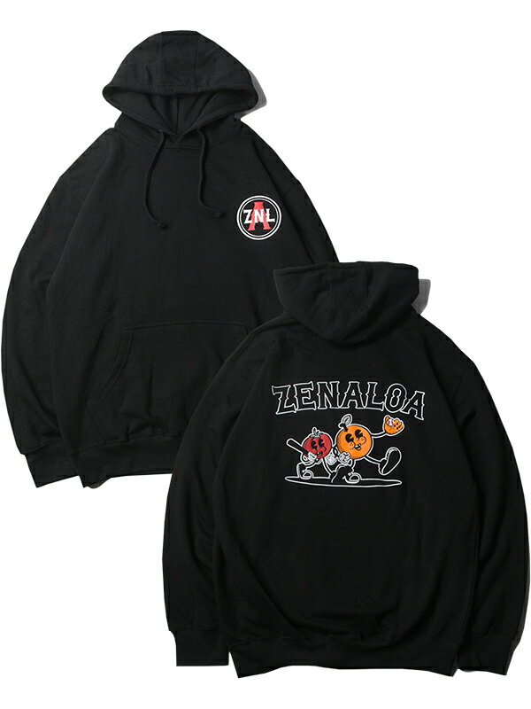 yC|[gzZENALOA LOGO PULLOVER HOODIE black ViA S vI[o[t[fB ubN