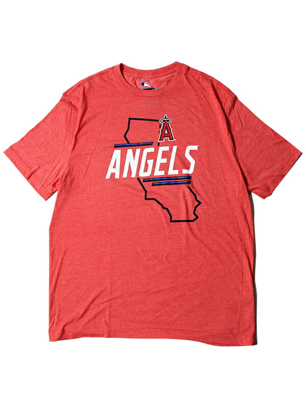 yC|[gzMLB LOS ANGELS ANGELS SHORT SLEEVE TEE red W[[O T[X GWFX  TVc bh