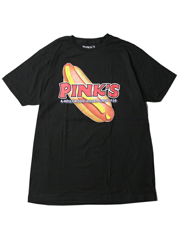 yC|[gz PINK'S HOT DOGS SHORT SLEEVE TEE SHIRTS black sNX zbghbO S  TVc ubN