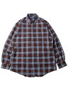 yC|[gzMAGNA READY L/S CHECK SHIRT maroon/sky blue }Oi fB[ OX[u `FbN Vc  }Olbg {^ }[ XJC