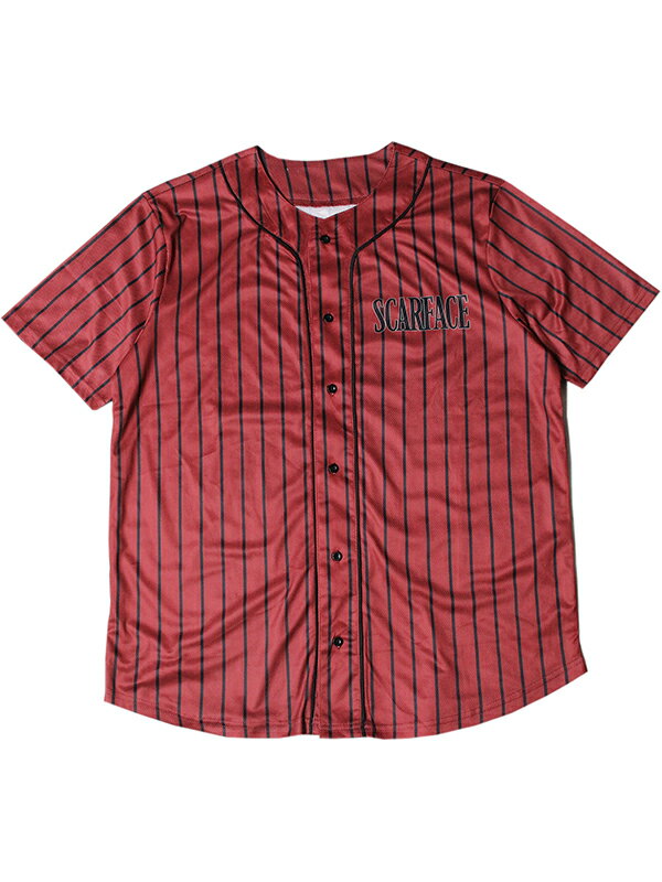 yC|[gzSCARFACE BASEBALL MESH S/S SHIRTS maroon/black XJ[tFCX bV x[X{[ V[gX[u Vc }[ ubN