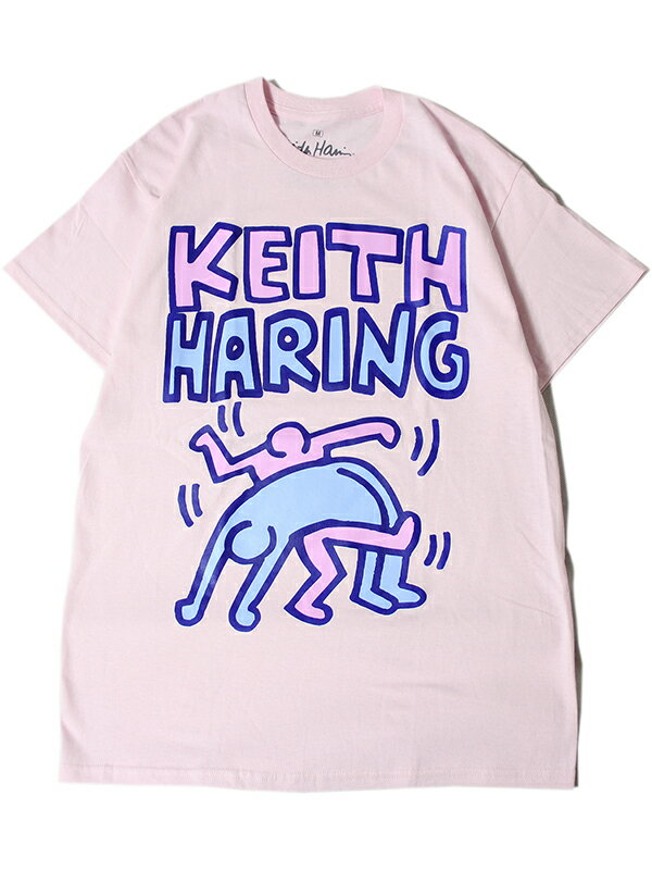 【インポート】KEITH HARING SHORT SLEEVE TEE SHIRTS pink キース・ヘリング ショートスリーブ Tシャツ ピンク