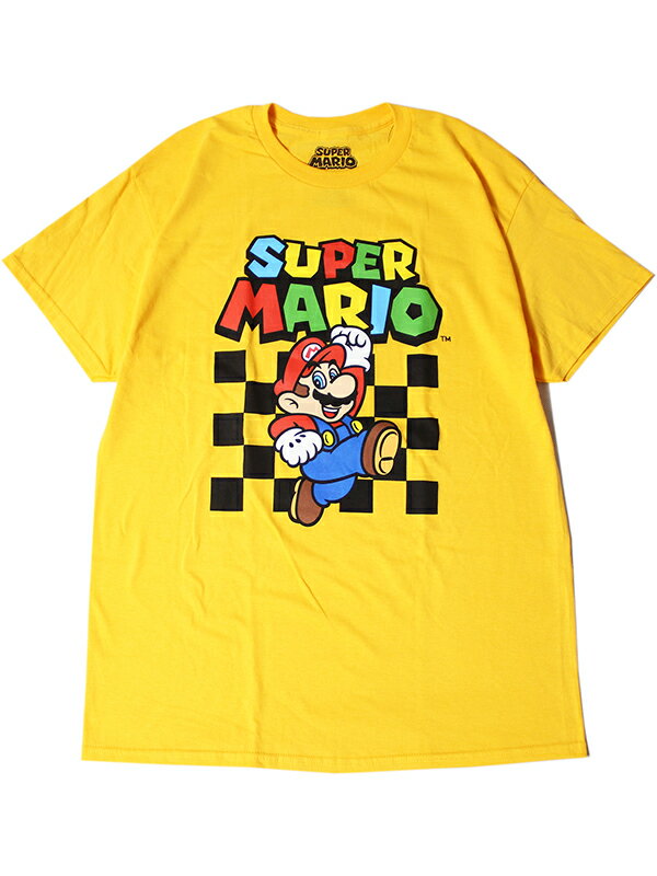 yC|[gzSUPER MARIO NINTENDO S/S TEE SHIRTS yellow X[p[}I jeh[ TVc  CG[