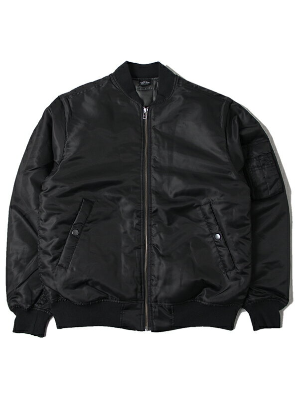 GG[ tCgWPbg {o[WPbg ~^[ Te  ubN u  MA1 MA-1 FLIGHT JACKET black