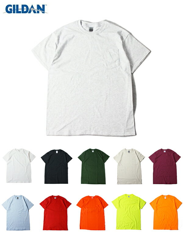 yUSfzGILDAN Ultra Cotton 6.0 oz Short Sleeve Pocket T-Shirt S/S Tee M_ 6IX |PbgTVc  EgRbg n v[ S11F