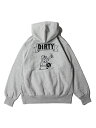 Dirty ESOW BACK LOGO PULLOVER HOODIE gray _[eB G\E obN S vI[o[ t[fB O[