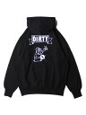 Dirty ESOW BACK LOGO PULLOVER HOODIE black _[eB G\E obN S vI[o[ t[fB ubN