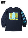 WANDERMAN TOKYO SURRENDER LOGO LONG SLEEVE TEE navy ワンダーマン サレンダー ロゴ 長袖 Tシャツ ネイビー