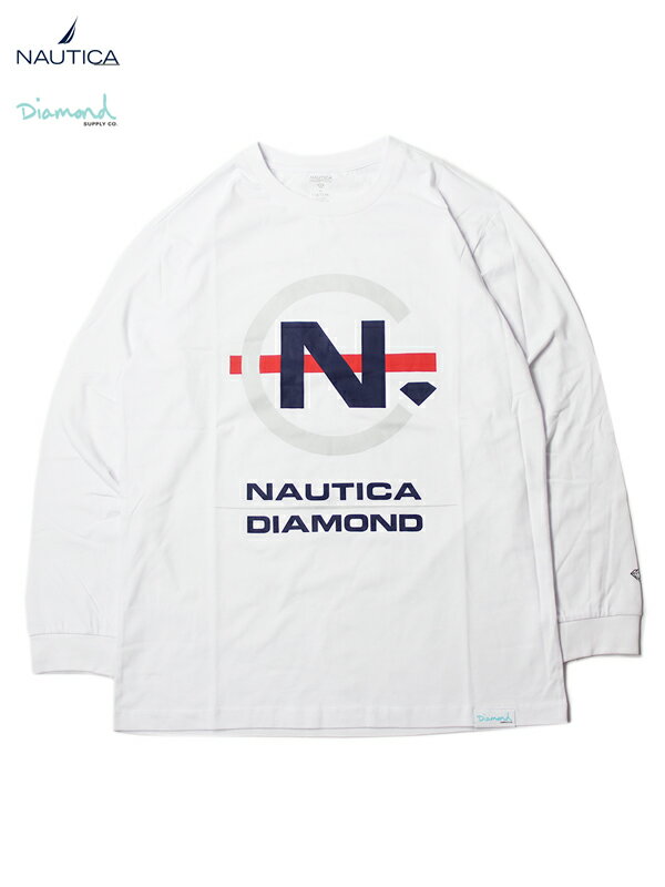 【USモデル正規品】Diamond Supply Co. × NAUTICA CLOCKED LONG SLEEVE TEE SHIRTS white ダイヤモンド サプライ ノーティカ ロングスリーブ Tシャツ ホワイト