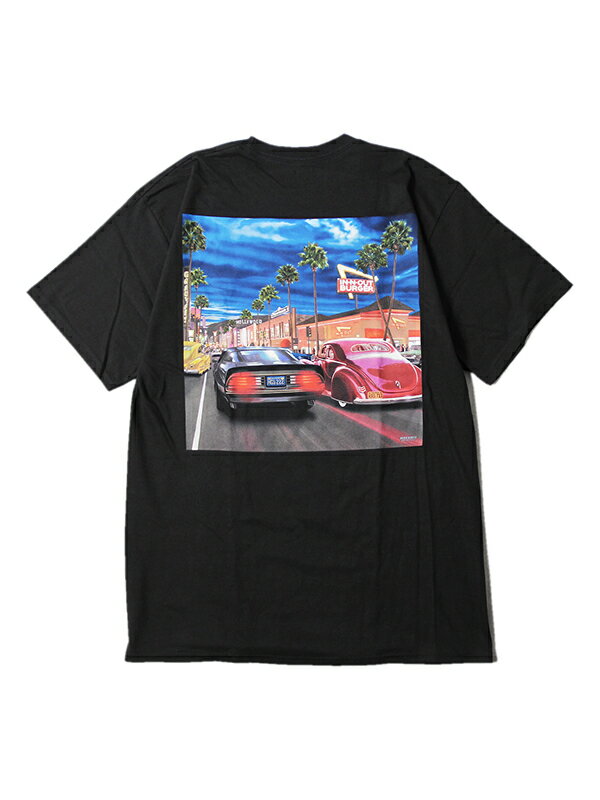 【インポート】 IN-N-OUT BURGER 2018 HOLLYWOOD CRUISING SHORT SLEEVE TEE black インアンドアウト バーガー 半袖 Tシャツ ブラック