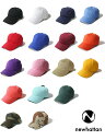 ニューハッタン プレーン 【インポート】NEWHATTAN 6PANEL COTTON CAP 17color ニューハッタン 6パネル コットン キャップ 全17色　無地 帽子