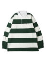 【インポート】AS COLOUR MENS RUGBY STRIPE JERSEY LONGSLEEVE BORDER RUGGER SHIRT natural/forest エーエス カラー メンズ ラグビー ストライプ ジャージ ボーダー ラガー 長袖シャツ ナチュラル フォレスト アズカラー