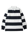 yC|[gzAS COLOUR MENS RUGBY STRIPE JERSEY LONGSLEEVE BORDER RUGGER SHIRT white/navy G[GX J[ Y Or[ XgCv W[W {[_[ K[ Vc zCg lCr[ AYJ[