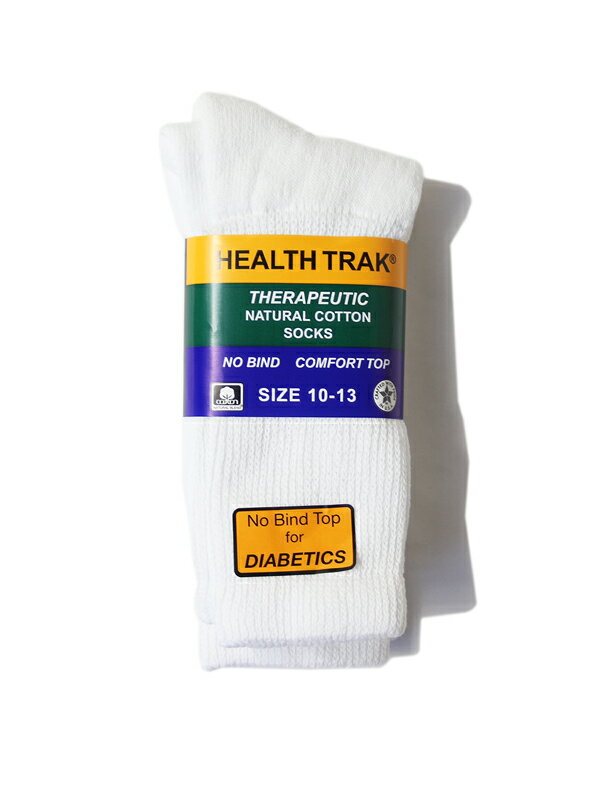 RAILROAD SOCK HEALTH TRAK THERAPEUTIC NATURAL COTTON SOCKS 2P white レイルロードソック ナチュラルコットンソックス ハイソックス 2足セット ホワイト